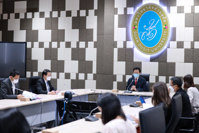 มหาวิทยาลัยสวนดุสิต จัดการประชุมคณะกรรมการธรรมาภิบาลและจริยธรรม ประจำปีงบประมาณ พ.ศ.2565 ครั้งที่ 4(13)/256