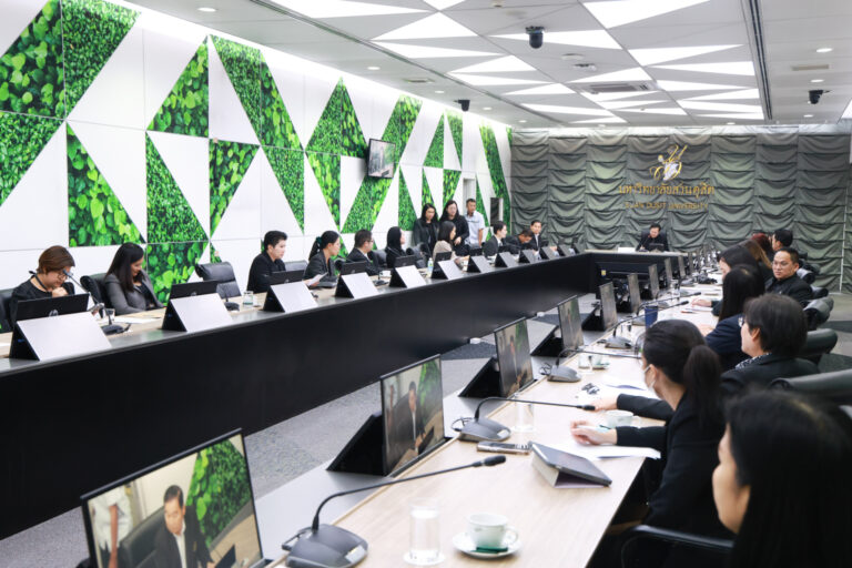 การประชุมเพื่อหารือการดำเนินงานตามบันทึกข้อตกลงความร่วมมือ โครงการ SKILL KAMP ระหว่าง มหาวิทยาลัยสวนดุสิต กับ ธนาคารกสิกรไทย จำกัด (มหาชน)